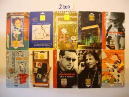 2000  LOT  10 TELECARTES - 2000