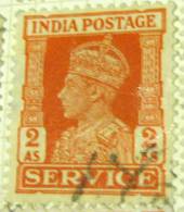 India 1939 King George VI Service Official Stamp 2a - Used - 1936-47  George VI