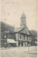 Salem OH Ohio, City Hall, Transportation To Depot Sign, Horse-drawn Carriage, C1900s Vintage Postcard - Sonstige & Ohne Zuordnung