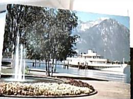 SUISSE SVIZZERA LAC LEMAN  VILLENEUVE  BATEAU ITALIE NAVE SHIP  FERRY  VB1969  DX4154 - Villeneuve