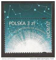 POLOGNE - EUROPE 2009 - THEME "ASTRONOMIE " - SERIE 1 V. DENTELÉ  (PERFORATED) - 2009