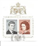 Liechtenstein 1967 Mariage Feuille Obl - Blocs & Feuillets