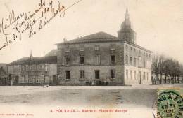 POUXEUX Mairie Et Place Du Marché - Pouxeux Eloyes