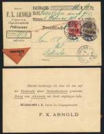 TABAC - CIGARE - CIGARETTE - ALSACE - MULHOUSE / 1908 CARTE CONTRE REMBOURSEMENT (ref 2792) - Tobacco