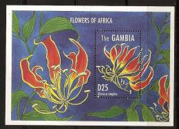 Gambie Gambia 1995 N° BF 260 ** Fleurs Africaines, Gloriosa Simplex - Gambie (1965-...)