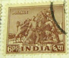 India 1949 Konarak Horse 6p - Used - Gebruikt