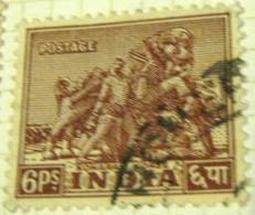 India 1949 Konarak Horse 6p - Used - Gebruikt