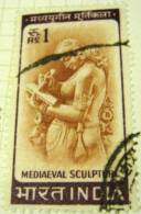 India 1965 Medieval Sculpture 1r - Used - Used Stamps