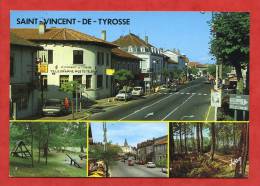 * SAINT VINCENT DE TYROSSE-1993(Multiples Vues:PTT,Automobiles...RENAULT 4L,Etc...)-Voir Le Timbre Au Dos(Etranger) - Saint Vincent De Tyrosse