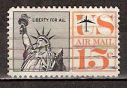 Timbre Etats-Unis Y&T Air Mail N° PA 59 (3). Oblitéré. 15 Cents. Cote 0.15 € - 2a. 1941-1960 Usati