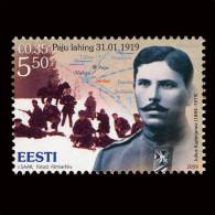 Estonia 2009  MNH Stamp Paju Battle, 90th Anniversary, Julius Kuperjanov Mi 631 - Prima Guerra Mondiale