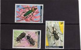 RWANDA 1978 INSECTS BEETLES - INSETTI COLEOTTERI MNH - Neufs