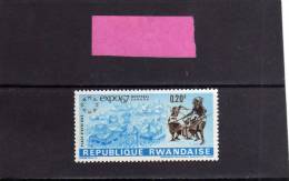 RWANDA 1967 EXPO 67 MONTREAL - ESPOSIZIONE MONDIALE MNH - Ongebruikt