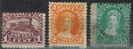 Nouveau-Brunswick - 1860 - Y&T N° 4*, 5* Et 6 *, Neufs Avec Charnières - Nuovi