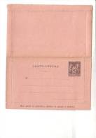 Entier, Carte Lettre, Non Datée, Sage 25c, Avec Inscription En Bas - Cartoline-lettere