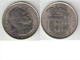 *monaco 1 Franc  1975  Km 140   Unc !!! - 1960-2001 New Francs