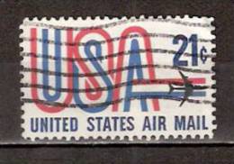 Timbre Etats-Unis Y&T Air Mail N° PA 72 (1). Oblitéré. 21 Cents. Cote 0.30 € - 3a. 1961-… Afgestempeld