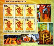 Korea DPR 2006, Paintings, Vincent Van Gogh, Michel 5019, Sheetlet MNH 18738 - Impresionismo