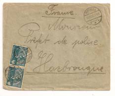 Lettre - POLOGNE - MROCZA - Càs S/10 TP à 10 MK Bleu - 1922 - Storia Postale
