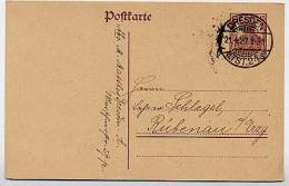 DR P116 Postkarte Dresden - Rübenau  1920  Kat. 4,50 € - Cartes Postales
