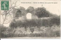 Cpa, Cubzac-les-Ponts (Gironde), Ruines Du Château Des Quatre Fils Aymon - Cubzac-les-Ponts