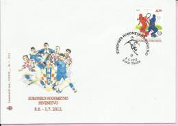 EUROPEAN FOOTBALL CHAMPIONSHIP, Osijek, 8.6.2012., Croatia, Cover, Philatelic Club Osijek No 1-2012 - Championnat D'Europe (UEFA)