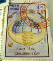 India 2001 Children's Day 4.00 - Used - Used Stamps