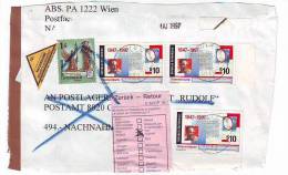 793f: Österreich 1997: Akademie Der Wissenschaften Portogerechte Nachnahme- Briefvorderseite - Covers & Documents