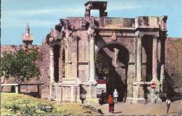 Cpsm Tebessa, La Porte Caracalla, Ruines Romaines, Archéologie - Tébessa
