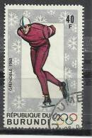 BURUNDI 1968 - WINTER OLYMPIC GAMES 40 - USED OBLITERE GESTEMPELT - Hiver 1968: Grenoble