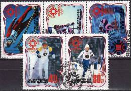 Olympiade Sarajevo 1984 Ski Sprung Langlauf Korea 2460/4 2xZD O 4€ Bf Wintersport Bloc Winner Olympic Se-tenant Of Corea - Water-skiing