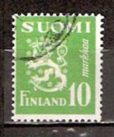 Timbre Finlande Y&T N°  384. Oblitéré. Cote 0.30 € - Used Stamps