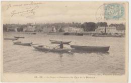 ABLON : LA SEINE ET PANORAMA DU QUAI DE LA BARONNIE - ECRITE 1905 - 2 SCANS - - Ablon Sur Seine