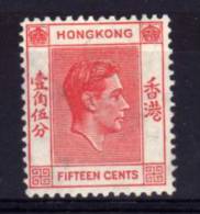 Hong Kong - 1938 - 15 Cents Definitive - MH - Ongebruikt