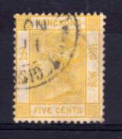 Hong Kong - 1900 - 5 Cents Definitive - Used - Gebruikt