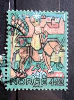 Norway - 1981 - Mi.nr.850 - Used - Christmas: Art Weaving -  Epiphany (detail); Rug Skjåk (1625) - Used Stamps