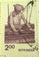 India 1979 Hand Loom Weaving 2.00 - Used - Gebraucht