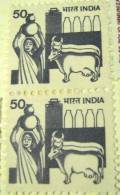 India 1982 Milk Production Agriculture 50 X 2 - Used - Gebruikt