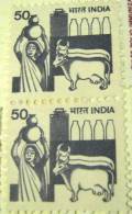 India 1982 Milk Production Agriculture 50 X 2 - Used - Gebraucht
