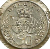 BELGIUM FRENCH 50 FRANCS BELGICA SHIELD FRONT MAN & WOMAN HEADS BACK 1960 AG SILVER EF READ DESCRIPTION CAREFULLY !!! - 50 Frank