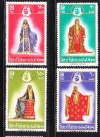 Bahrain 1975 Women's Costumes Silk Gown MNH - Bahrein (1965-...)