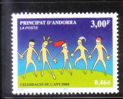 Andorra French 2000 New Year MNH - Neufs