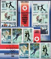 Olympia Lake Placid 1979 Korea 1941/6 ZD Plus 2KB O 27€ Paarlauf Eislauf Eishockey Langlauf Bf Bloc Olympic Set Of Corea - Winter 1980: Lake Placid