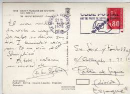 Postal Grenoble 1975 Francia - Covers & Documents