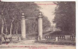 236-Saint Pierre Eglise-Manche-France-Le Chateau-Chevalier à Cheval-Castelli-1912-écrite, Pas Posté-plié En 4 Parties. - Saint Pierre Eglise