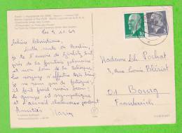 Sur CP - ALLEMAGNE - 2 Timbres - Covers & Documents