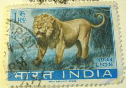 India 1963 Wildlife Indian Lion 1r - Used - Usados