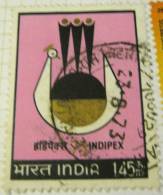 India 1973 Indipex 1.45r - Used - Used Stamps