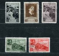 Russia/USSR 1941 Sc 845-9 MI 814-8 Used Sirikov Painter Cv 60 Euro - Oblitérés