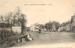 Indre-et-Loire : Sept12 26 : Champigny-sur-Veude  -  Place - Champigny-sur-Veude